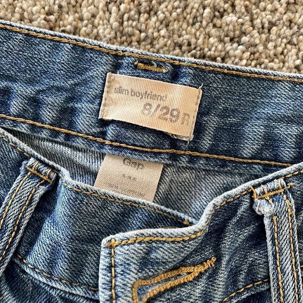 Distressed Blue Jeans - Picture 3 of 5